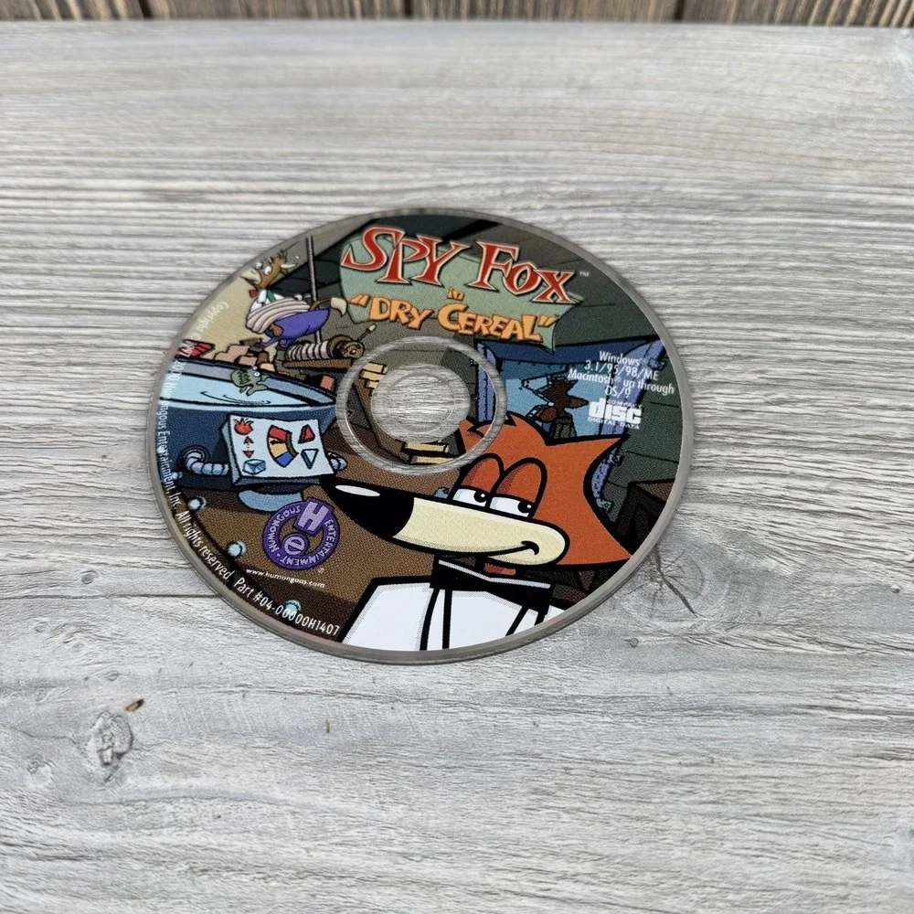 Spy Fox in Dry Cereal 1997 PC Adventure Game CD Humongous Entertainment